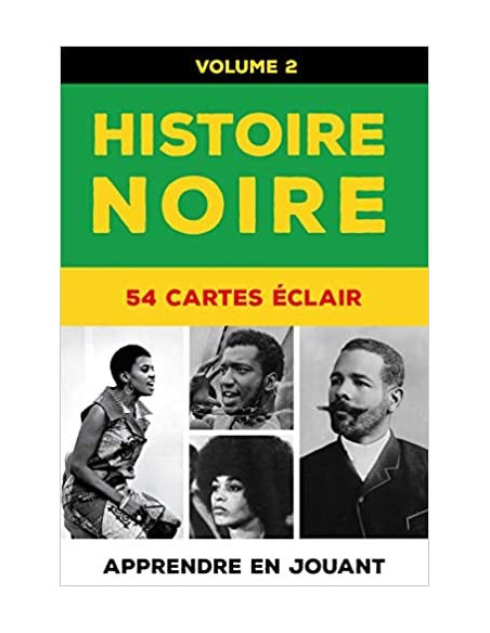 Jeu de cartes Histoire noire vol. 1 (54 cartes avec portraits et bibliographies)