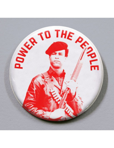Power to the People - Badge Black Panther Party Black Lives Matter