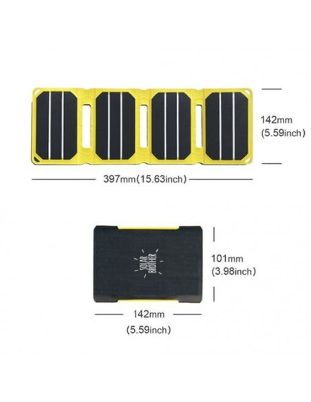 Chargeur solaire écologique SUNMOOVE 6,5 Watts Solar Brother