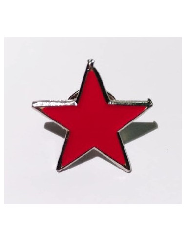 Pins étoile rouge METAL (symbole de la révolution sociale)