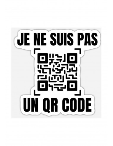 Autocollant Je ne suis pas un QR Code