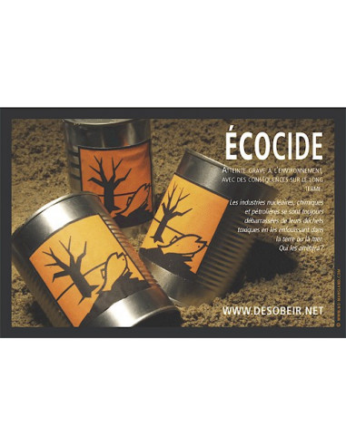 Sticker Ecocide déchets