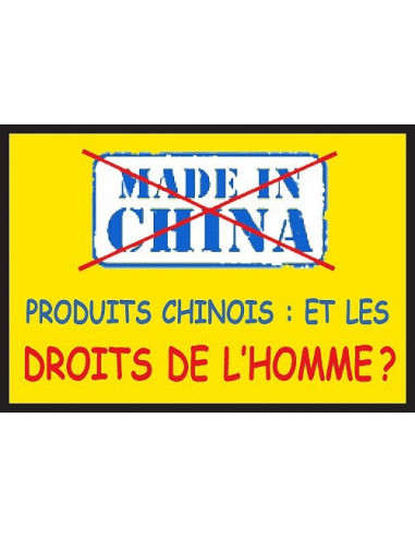 Sticker 'Boycott Made in China'