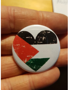 Badge Palestine à coeur...