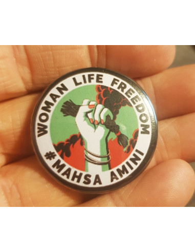 Badge Woman Life Freedom Mahsa Amini