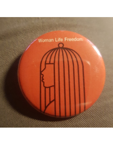 Badge Woman Life Freedom féminisme