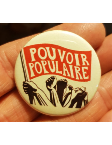 Badge Pouvoir populaire (Affiche de...