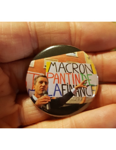 Badge Ruffin : Macron pantin de la...