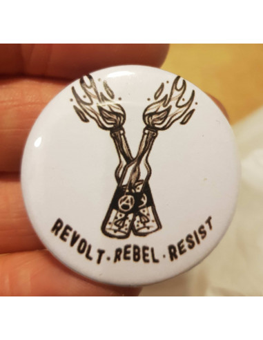 Badge Revolt Rebel Resist