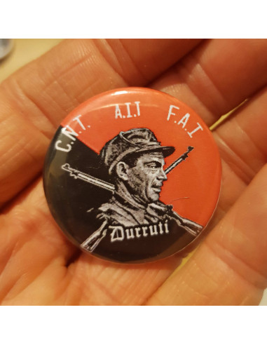 Badge Brigade CNT AIT FAI Durruti...