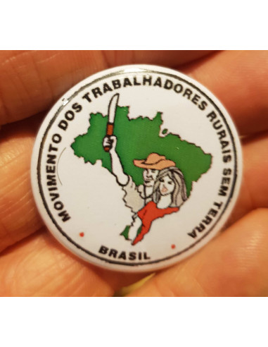 Badge Mouvement des Sans-Terre du Brésil
