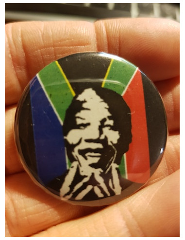 Badge Nelson Mandela (drapeau...