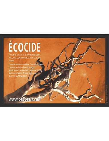 Sticker Ecocide capitalisme