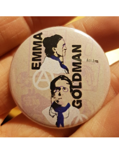 Badge hommage Emma Goldman militante...