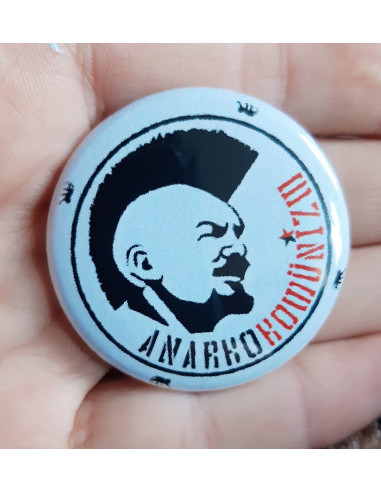 Badge Lénine punk Anarcho communisme