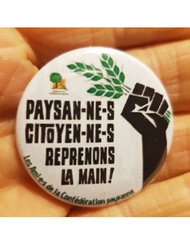 Badge Paysan-nes Citoyen-nes et...