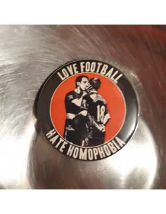 Badge Love Football Hate...