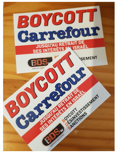 Autocollant Boycott Carrefour...