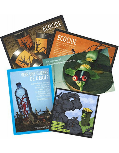 Lot de 5 autocollants Ecocide