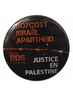 Badge BDS Boycott Israël