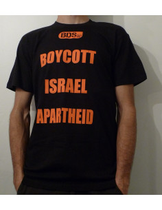 Tee-shirt campagne BDS Boycott Israel Justice en Palestine