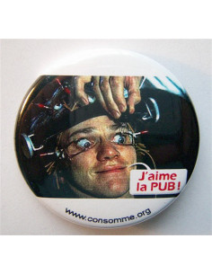 Badge J'aime la Pub Orange...