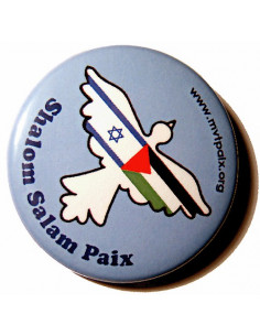 Badge Shalom Salam pour la...