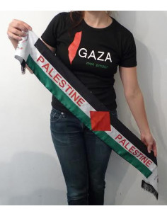 Écharpe palestinienne aux couleurs du drapeau et du keffieh