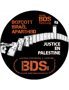 Autocollant Boycott Israël Apartheid (campagne BDS)