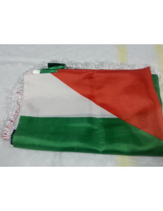 Drapeau Palestine avec passementerie (broderie, acheté en Palestine)