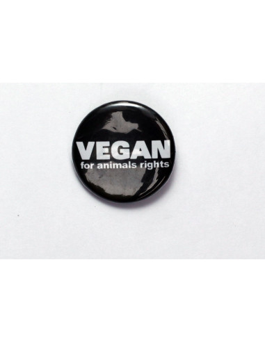 Badge VEGAN for animal rights