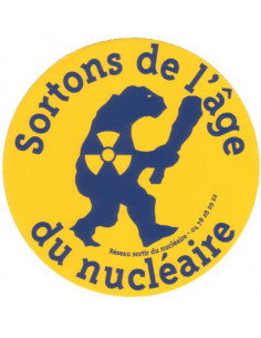 Sticker Sortons de l'âge du nucléaire