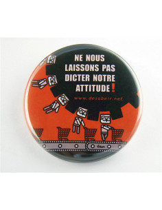 Badge Ne nous laissons pas...