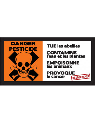 Sticker danger pesticide