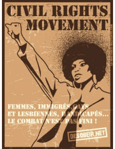 Sticker Civil Rights movement Angela Davis