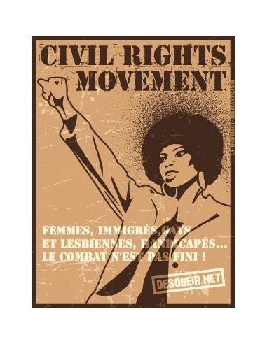 Sticker Civil Rights movement Angela...