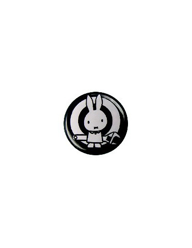 Badge lapin bricoleur