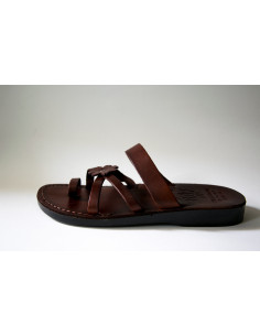 Sandale de Palestine "Peace Step" modèle avec boucle pour orteil et fleur