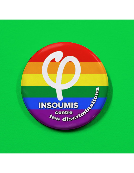 Badge Insoumis contre les discriminations