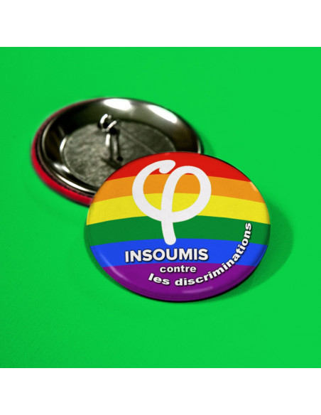 Badge Insoumis contre les discriminations