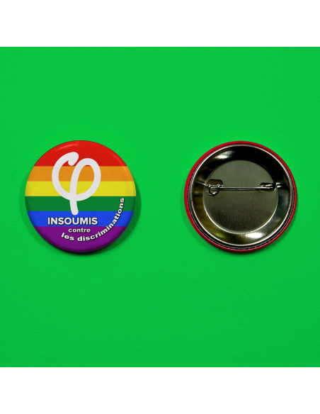 Badge Insoumis contre les discriminations