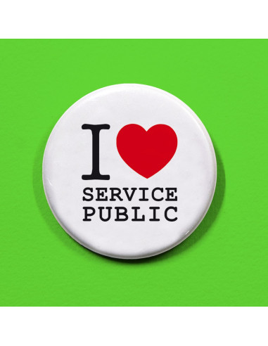 Badge I Love Service Public