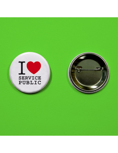 Badge I Love Service Public