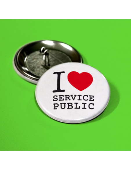 Badge I Love Service Public