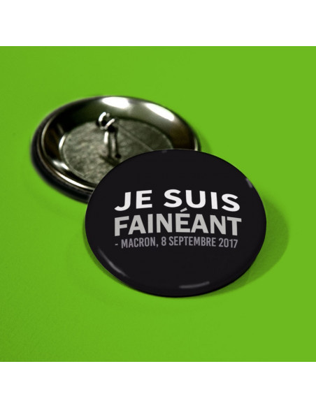 Badge Je suis fainéant