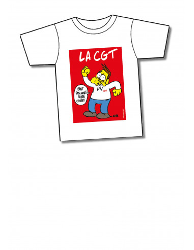 Tee-shirt Charb CGT Faut pas nous faire chier !