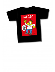 La CGT faut pas nous faire chier (noir) (Tee-shirt Charb Info'Com-CGT)