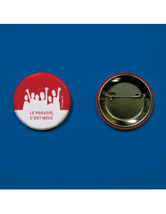 Badge le pouvoir c'est nous 2