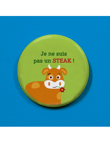 Badge Je ne suis pas un steak !