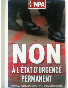 Sticker NPA : non à l'état d'urgence permanent